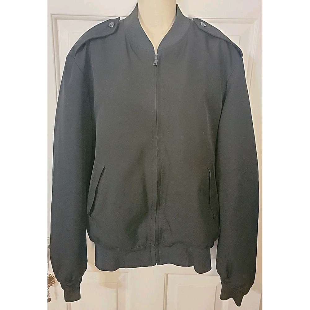 Vintage Neptune Garment Co. Men's Size 40 Officer Jacket Thinsulate Wool Black